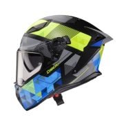 Kask Caberg Drift Evo II PRISM CZARNY/ŻÓŁTY/NIEBIESKI MAT