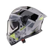 Kask Caberg Drift Evo II PRISM SZARY/CZARNY/ŻÓŁTY MAT