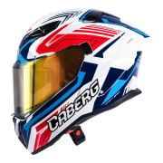 Kask Caberg Drift Evo II Jarama Biały/Czerwony/Niebieski