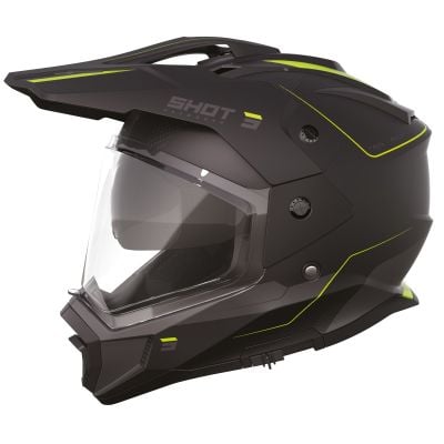 Kask Shot Trek Rally Black Neon Yellow M