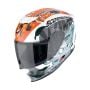Kask Scorpion Helmets EXO-JNR AIR The4elements Blanc-Bleu-Orange