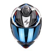 Kask Scorpion EXO-1500 AIR SLEEK White-Red-Blue