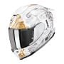 Kask Scorpion EXO-1500 AIR APUS Pearl white-Grey-Gold