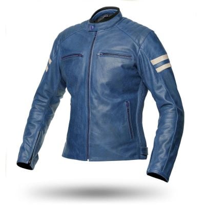 Damska kurtka Spyke Milano 2.0 Lady niebieski/biały 40
