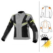 Kurtka Spyke Airmaster antracytowy/fluorescencyjny żółty