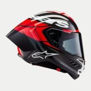 Kask Alpinestars Supertech R10 Black/Carb/Fluo Red/White
