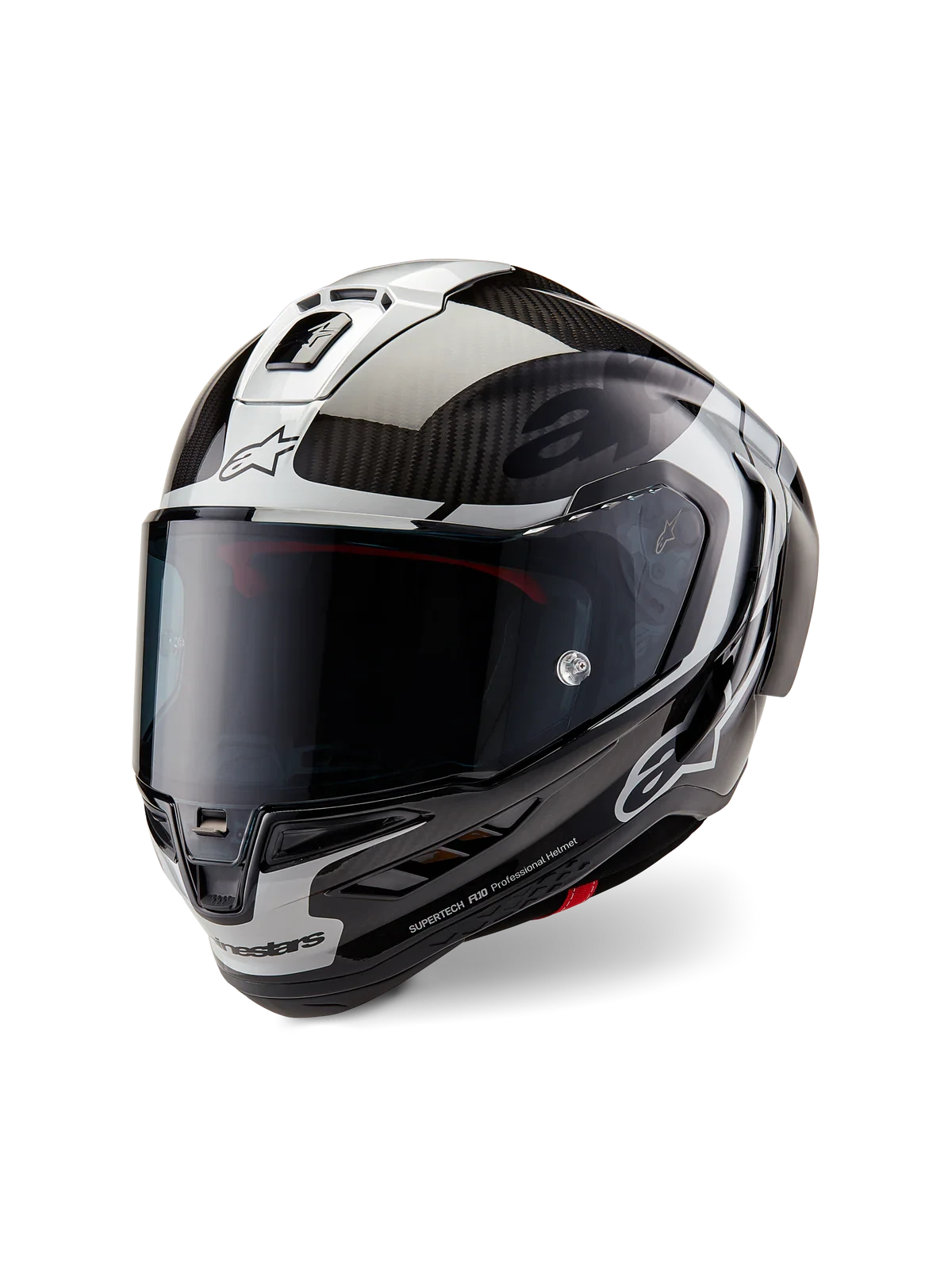 Kask Alpinestars Supertech R10 Black/Carb/Silver/Black/Glossy