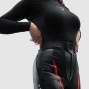 Damskie Spodnie skórzane Rebelhorn Diva Black Red