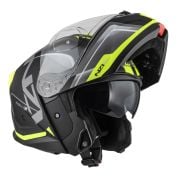 Kask NZI Combi 3 Duo Orbe Black Antracite Yellow Matt