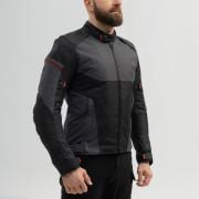 Kurtka Broger Grid Black Dark Grey Red