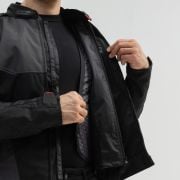 Kurtka Broger Grid Black Dark Grey Red