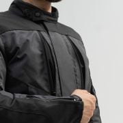 Kurtka Broger Overland Black Dark Grey Red