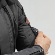 Kurtka Broger Overland Black Dark Grey Red