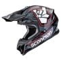 Kask Scorpion VX-16 EVO AIR ROK Black-Grey-Red