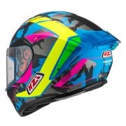 Kask NZI Trendy Stream Camu Blue Neon Pink Blue Matt
