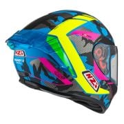 Kask NZI Trendy Stream Camu Blue Neon Pink Blue Matt
