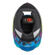 Kask NZI Trendy Stream Camu Blue Neon Pink Blue Matt