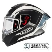 Kask NZI Trendy Stream Elegance White Black Tinted Matt