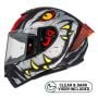 Kask NZI Trendy Stream Raptor Black Grey Red Matt