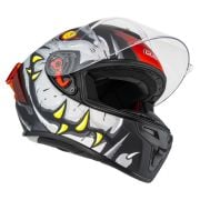 Kask NZI Trendy Stream Raptor Black Grey Red Matt