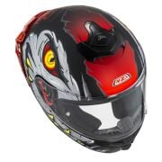 Kask NZI Trendy Stream Raptor Black Grey Red Matt
