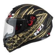 Kask NZI Trendy Stream Flag Black Gold Matt