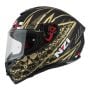 Kask NZI Trendy Stream Flag Black Gold Matt
