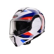 Kask Caberg Trip LUNAR BIAŁY/NIEBIESKI/CZERWONY