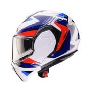Kask Caberg Trip LUNAR BIAŁY/NIEBIESKI/CZERWONY