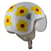 Kask NZI Pasarela Margaritas Naranja Y Rosa