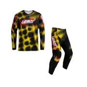 Strój offroadowy bluza i spodnie Leatt Ride Kit Moto 3.5 Leopard Yellow