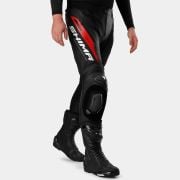 Spodnie skórzane SHIMA Mission ST black/red