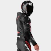Kurtka skórzana SHIMA Mission ST G2 black/red
