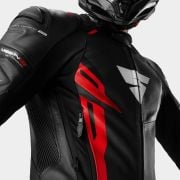 Kurtka skórzana SHIMA Mission ST G2 black/red