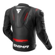 Kurtka skórzana SHIMA Mission ST G2 black/red