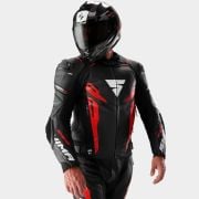 Kurtka skórzana SHIMA Mission ST G2 black/red