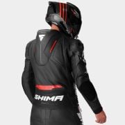 Kurtka skórzana SHIMA Mission ST G2 black/red
