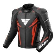 Kurtka skórzana SHIMA Mission ST G2 black/red