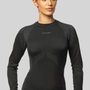 Damska koszulka termoaktywna Spaio Breeze 2.0 Black/Grey