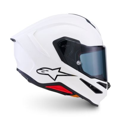 Kask Alpinestars S-R7 SOLID White Glossy S