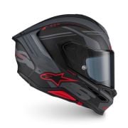Kask Alpinestars Supertech S-R7 A-Core Black Gray Red Matt