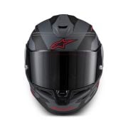 Kask Alpinestars Supertech S-R7 A-Core Black Gray Red Matt