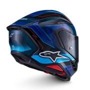 Kask Alpinestars Supertech S-R7 KINETIS Black Blue Pink Fluo White Glossy