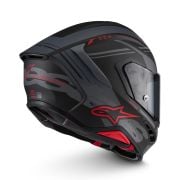 Kask Alpinestars Supertech S-R7 A-Core Black Gray Red Matt