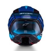 Kask Alpinestars Supertech S-R7 KINETIS Black Blue Pink Fluo White Glossy