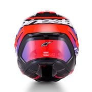Kask Alpinestars Supertech S-R7 LUMEN Black Purple Red Fluo White Glossy