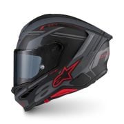 Kask Alpinestars Supertech S-R7 A-Core Black Gray Red Matt