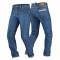 Jeansowe spodnie motocyklowe Shima Gravel 2 indygo blue - przód i tył