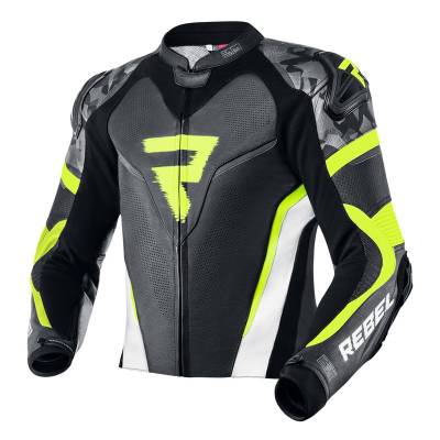 Kurtka Rebelhorn Rebel Black/White/Flo Yellow 50