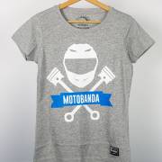 Koszulka Motobanda Classic Damska Szara